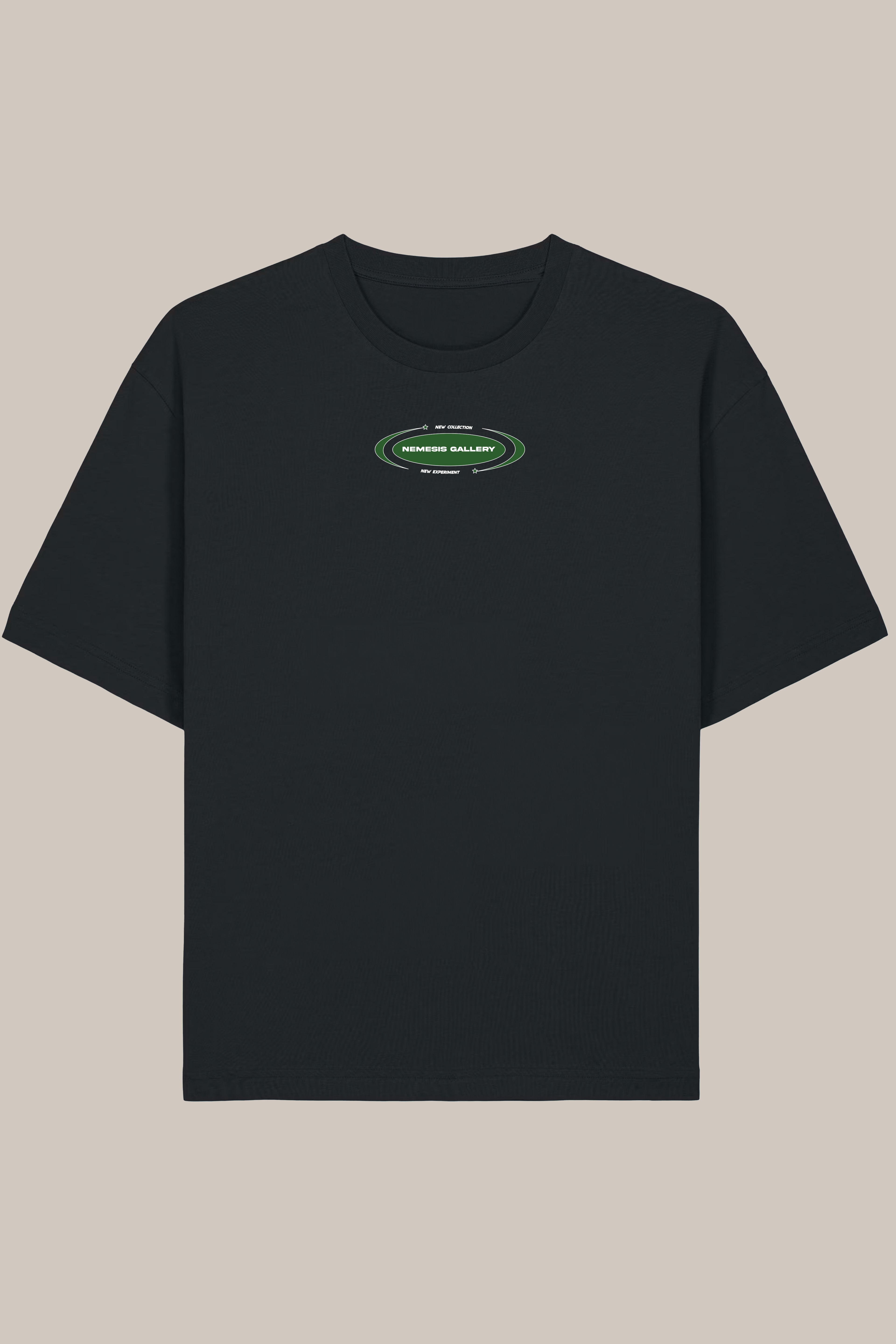 Green Smile Black Shirt